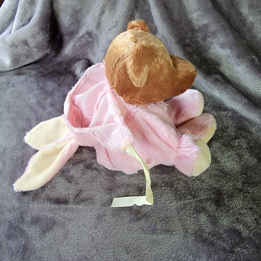 G.A.C. Teddy Bear Kids 12in Pink Excellent Bunny Suit Easter Plush 2001 Vintage